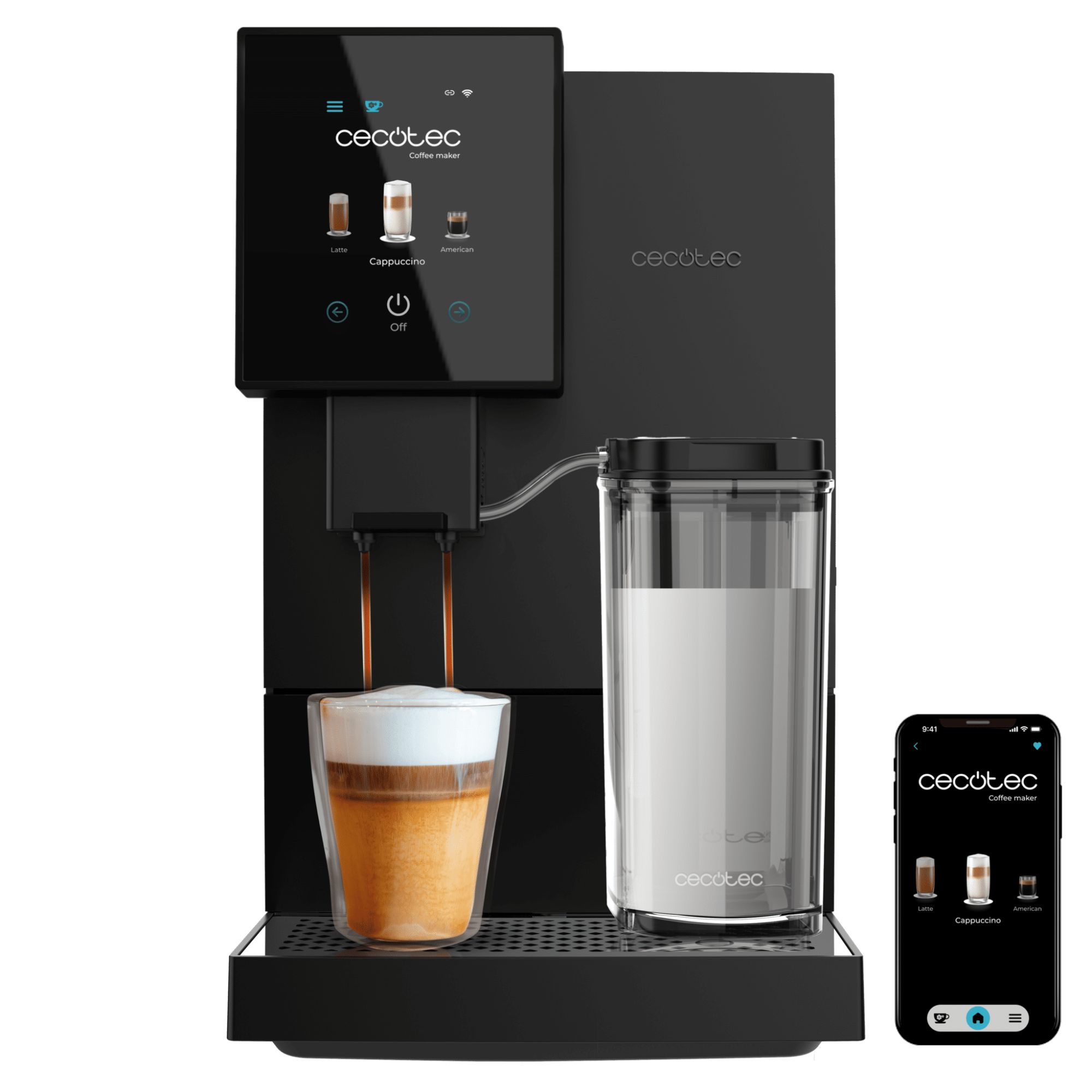 Cremmaet Compactccino Connected Cafetière super automatique Cecotec - vue 2