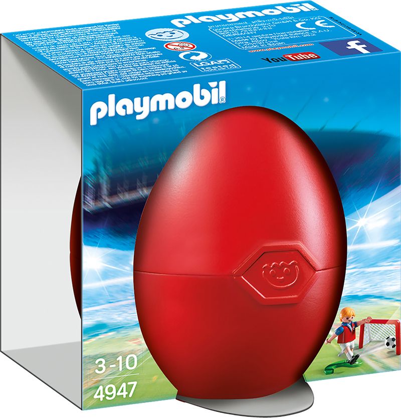 Joueur De Football Avec Cage Au But Playmobil La Boite - vue 2