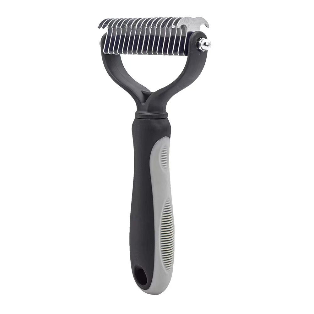 Coupe-N?ud De Fourrure Pour Animaux De Compagnie,Outils De Toilettage Pour Chiens Et Chats,Peigne D'épilation,Brosse À Double Face,Produits Pour Animaux De Compagnie,Fournisseurs - Type Gray-L