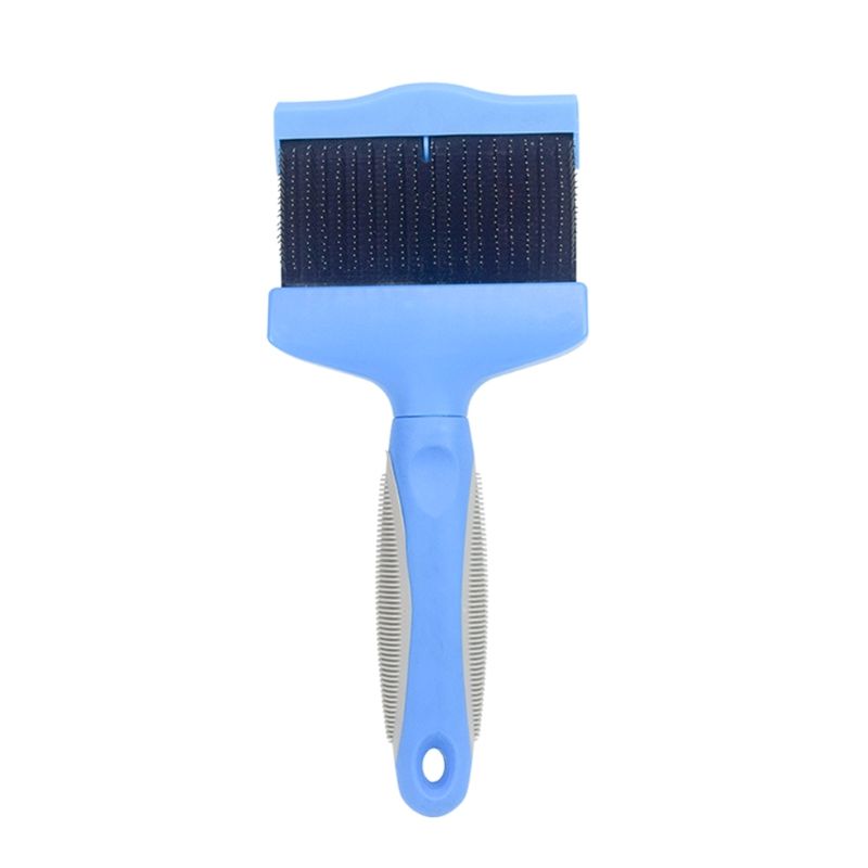 Brosse Double Face Pour Animaux De Compagnie,Toilettage,Nettoyage,Perte,Massage,Peigne,Outil De Coiffage,Poils De Fourrure De Chien Et De Chat,090c - Type Bleu-L
