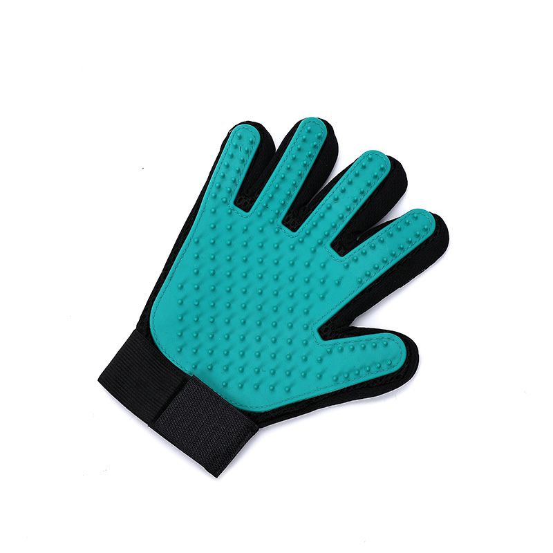 Gants De Toilettage Et De Soin Flottants Pour Animaux De Compagnie,Peigne De Bain Pour Chiens,Massage Des Mains Gauche/Droite,Brosse À Poils,Fournitures Pour Animaux De Compa - Type Left Hand Green