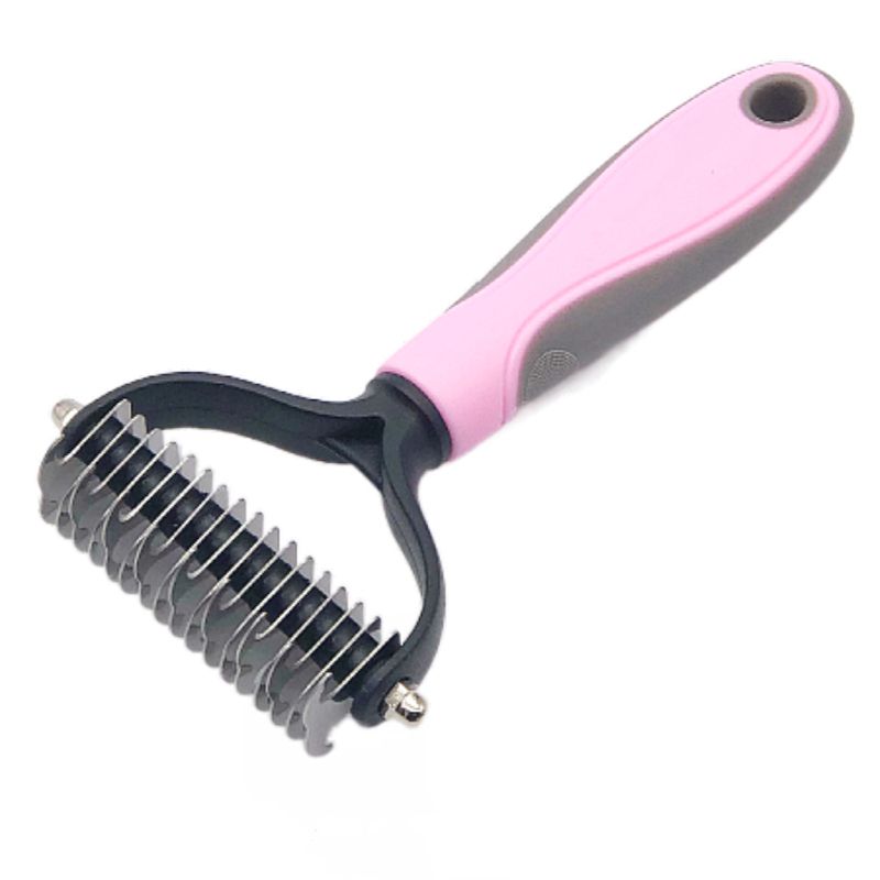 Peigne Démêlant Pour Chiens Et Chats,Brosse Démêlante Pour Poils Longs Et Bouclés,Outil De Toilettage Pour Animaux De Compagnie,2022 - Type Pink-S #B