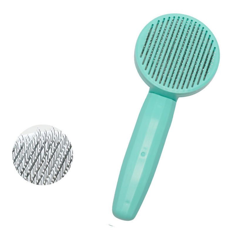 Pet Cat Brosse Peigne Cheveux Enlève Chien Peigne À Cheveux Pour Chat Chien Toilettage Soins Enlever Les Cheveux Flottants Nettoyage Brosse De Bain Fournitures Pour Animaux - Type Green