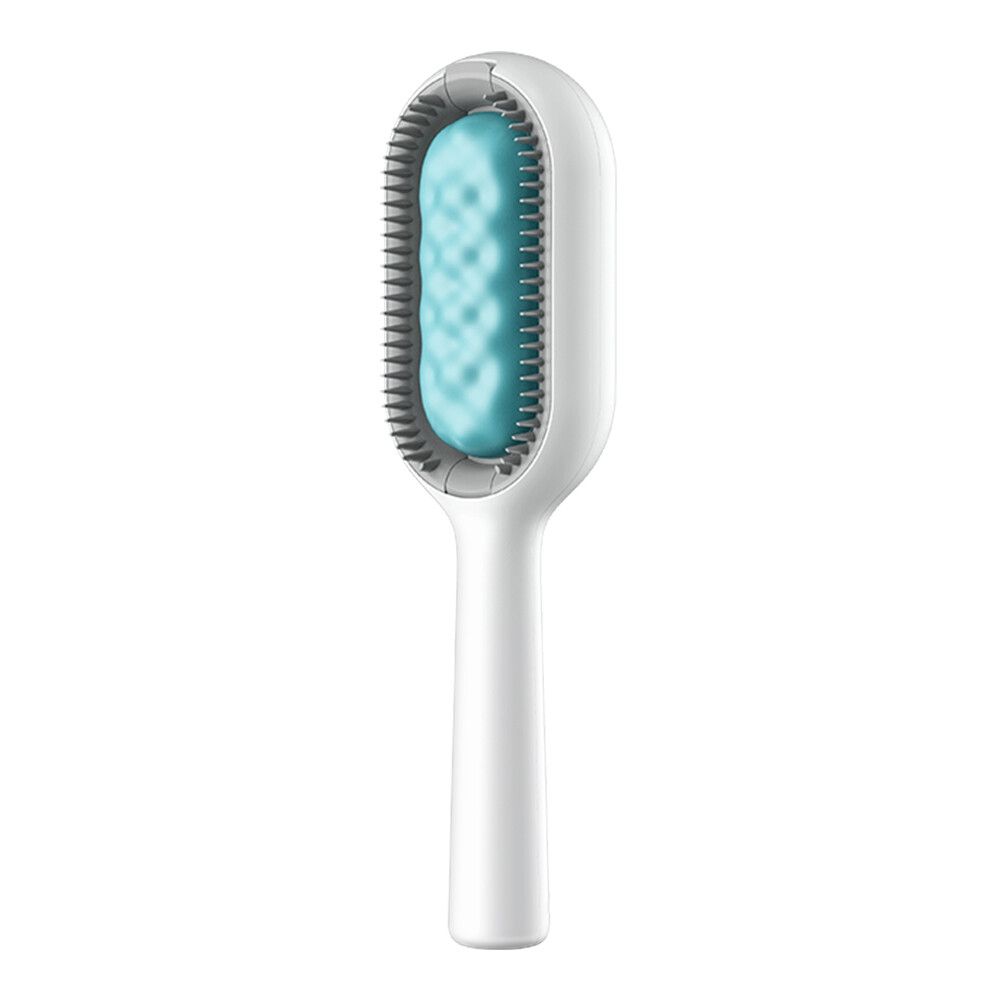 Brosse À Cheveux Pour Animaux De Compagnie,Peigne De Énergie Pour Chien Et Chat,Élimine Les Poils Longs,Bouclés,Matelassés,Livres De Toilettage,Accessoires De Miles - Type Long Hair (Blue)
