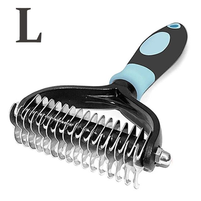 Brosse Professionnelle Pour Animaux De Compagnie,Peigne De Toilettage Pour Chiens,Élimine Les Poils Des Chats,Accessoires Pour Chiens - Type L Blue