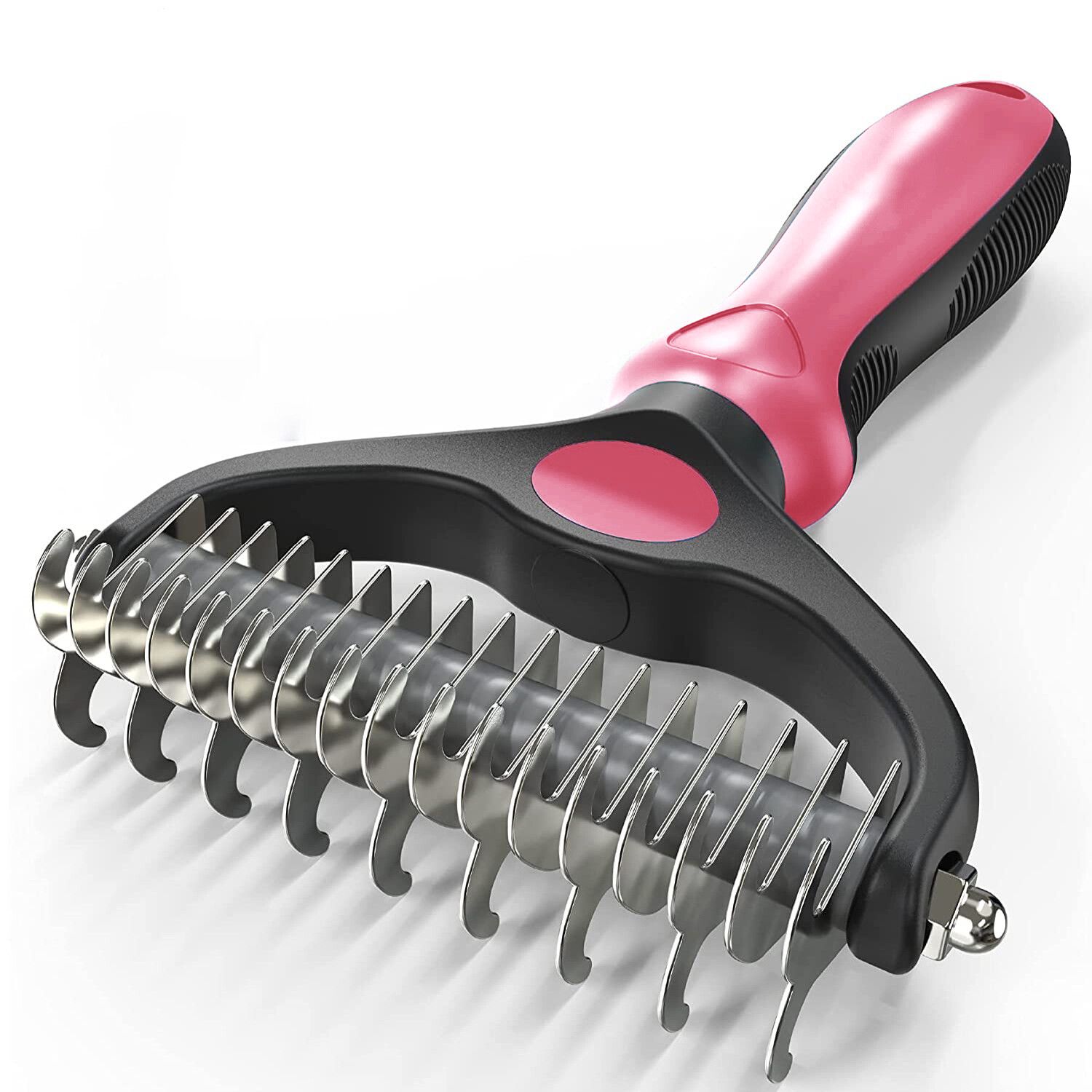 Brosse Pour Animaux De Compagnie,Peigne Pour Chats Et Chiens,Poils Longs Et Courts,Brosse De Toilettage Pour Animaux De Compagnie,Accessoires Pour Chiens - Type Red-M