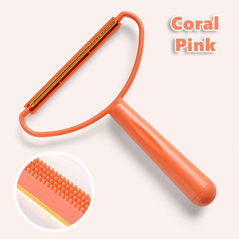 Brosse De Toilettage Portable En Bois Pour Animaux De Compagnie,Épilateur De Cheveux,Rasoir En Tissu Fuzz,Outil De Charpie Pour Chien,Fournitures Pour Chat - Type Pink-1pc