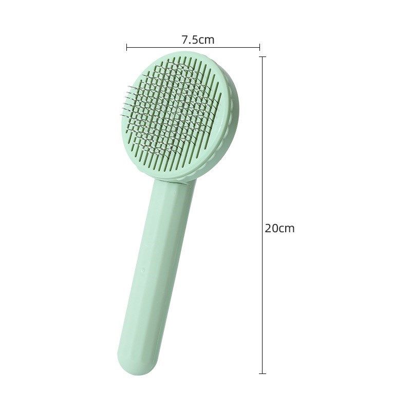 Brosse Autonettoyante Pour Animaux De Compagnie,Peigne Pour Chiens Et Chats,Accessoire De Toilettage Pour Chiots Et Chatons - Type Green
