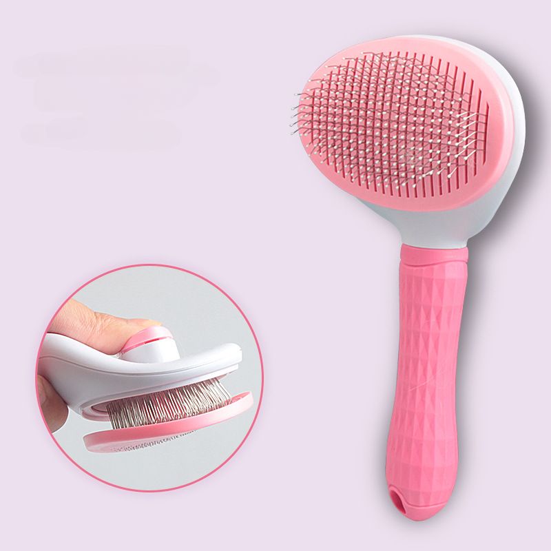 Brosse De Toilettage En Acier Inoxydable Pour Chat Et Chien,Peigne D'épilation Pour Animaux De Compagnie,Accessoires - Type Rose