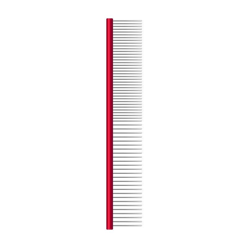 Épilateur Professionnel En Acier Inoxydable Pour Animaux De Compagnie,Peigne À Épingles Droites,Peigne De Massage,Toilettage Pour Chiens Et Chats,Élimine Les Poils,16 Cm,19 Cm,20 Cm - Type Red-19cm