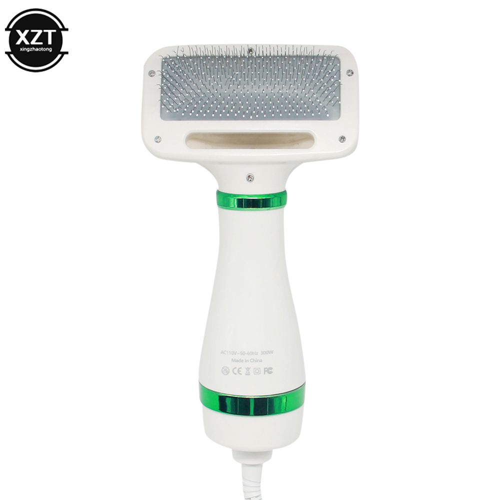 Sèche-Cheveux 2 En 1 Pour Animaux De Compagnie,Équipement De Toilettage Pour Chien,Peigne Silencieux Pour Chat,Souffleur De Fourrure Pour Chiot,Température Réglable,Fournitures Pour - Type Green Eu