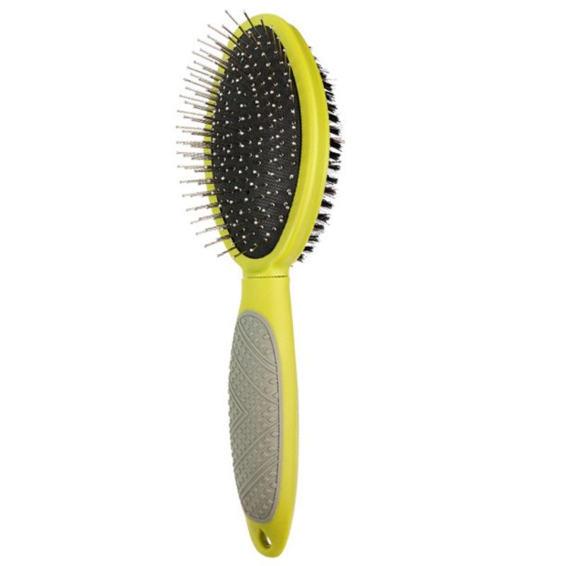 Peigne Double Face Pour Chien Et Chat,Outil De Toilettage,Massage,Poils Longs,Produits Pour Animaux De Compagnie - Type Green