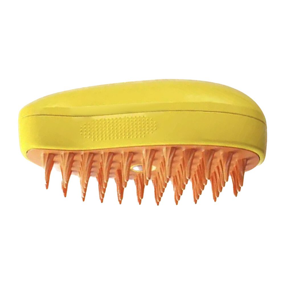 Brosse À Vapeur Électrique Pour Chat Et Chien,Peigne De Énergie,Pulvérisation D'eau,Poils D'animaux,Épilation,Toilettage - Type Yellow