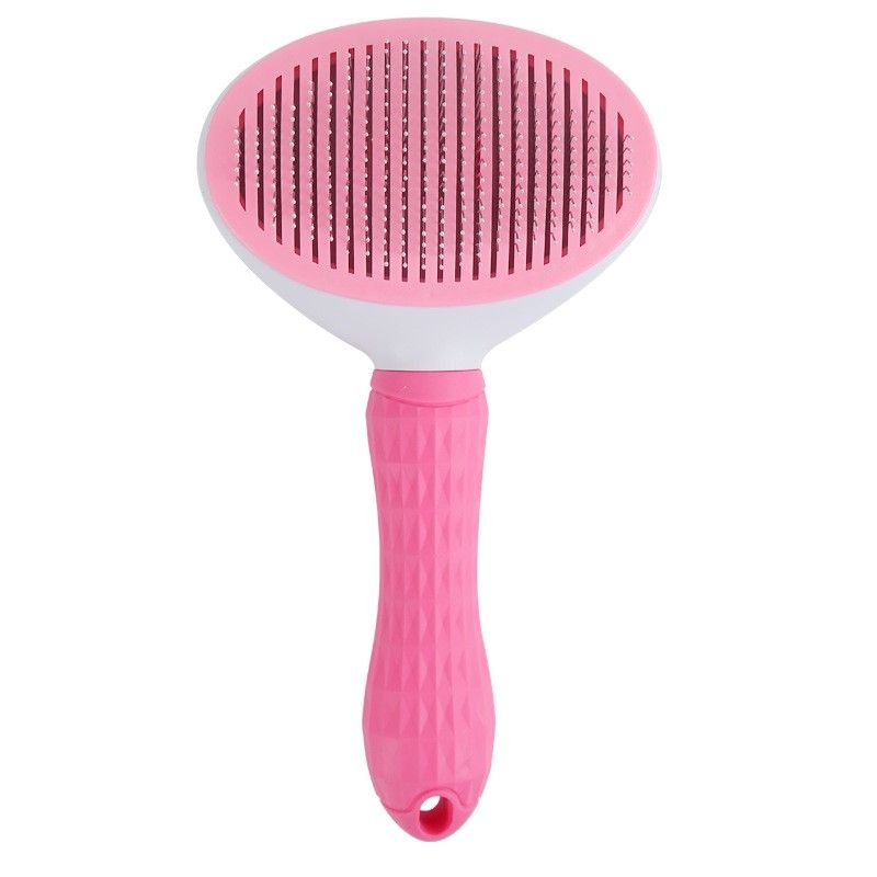 Épilateur Pour Animaux De Compagnie En Acier Inoxydable,Brosse Pour Chien,Peigne Pour Chat,Outils De Toilettage Pour Animaux,Accessoires Pour Chiens,Fournitures De Massage De Beauté - Type Pink