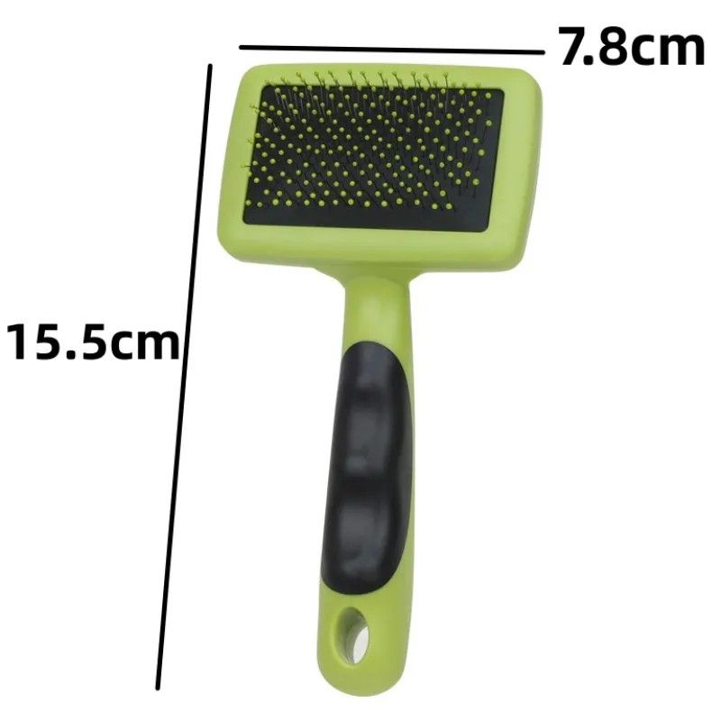 Brosse De Énergie En Acier Inoxydable Pour Chien Et Chat,Peigne Avec Poignée Confortable,Idéal Pour Le Toilettage Des Animaux De Compagnie - Type Green S