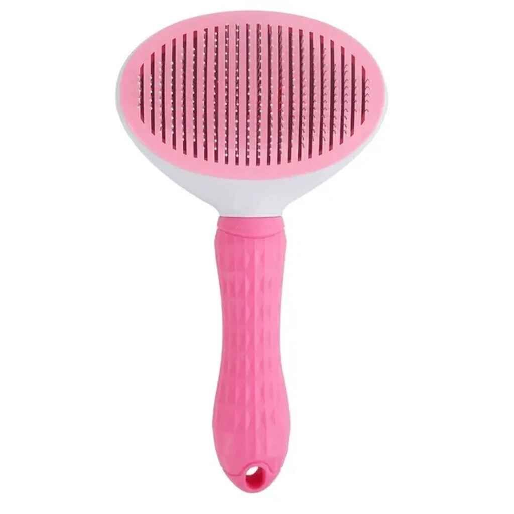 Brosse De Toilettage Pour Animaux De Compagnie,Peigne Pour Chien Et Chat,Auto-Livres,Épilateur Pour Animaux De Compagnie,Outils De Démêlage,Accessoires Pour Chiens - Type Pink #D