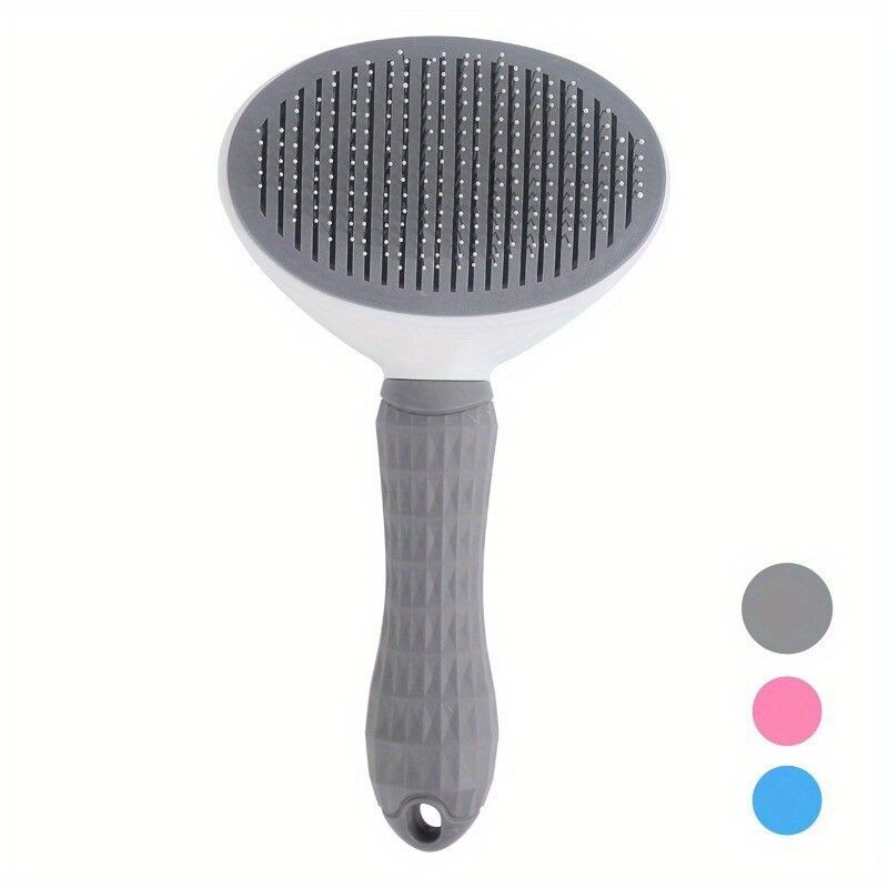 Peigne D'épilation Pour Animaux De Compagnie En Un Clic Pour La Polymérisation,Le Toilettage Sans Fil Des Chiens Et Des Chats,L'épilation Flottante,La Brosse Slunicef A - Type Gris-Fine-Needle Comb