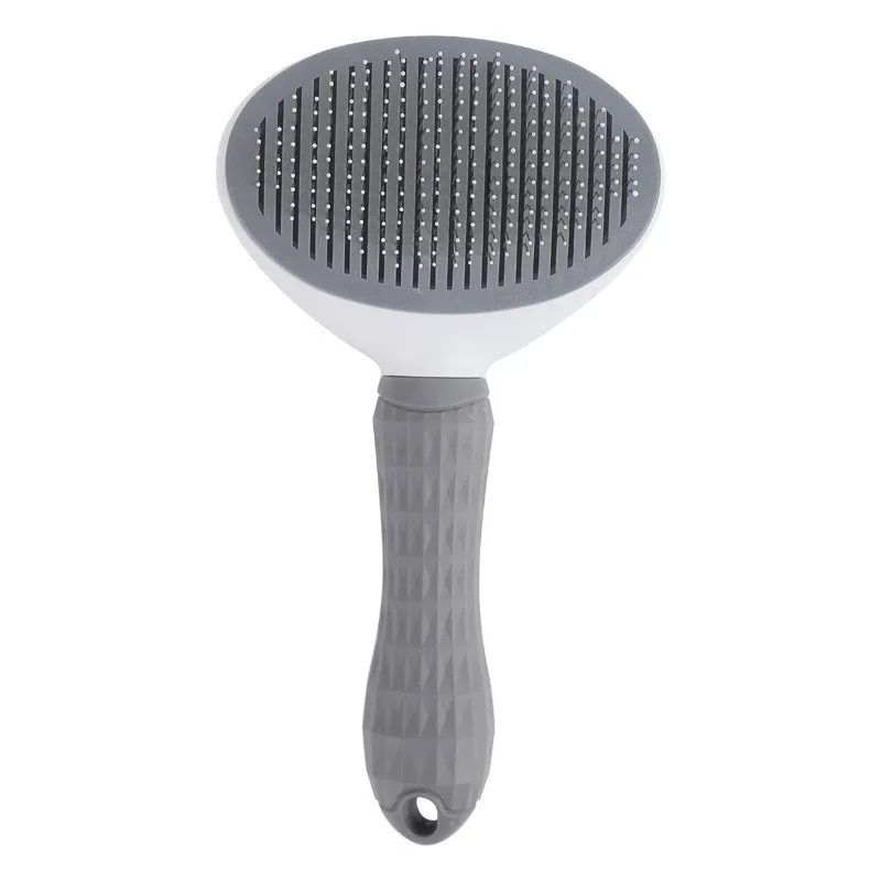 Brosse De Toilettage Pour Animaux De Compagnie,Peigne Pour Chien Et Chat,Auto-Livres,Épilateur Pour Animaux De Compagnie,Outils De Démêlage,Accessoires Pour Chiens - Type Gris #B