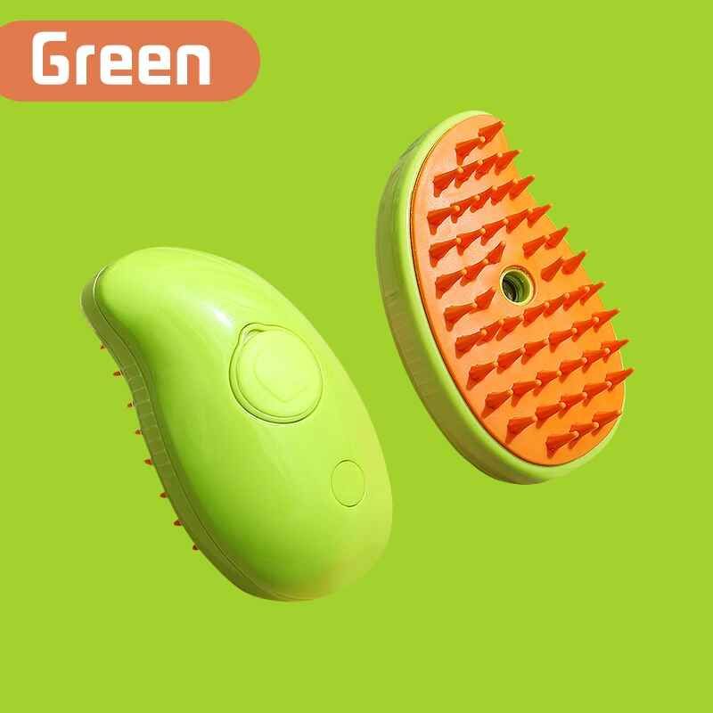 Peigne De Toilettage En Spray Pour Animaux De Compagnie,Livres D'épilation Flottants,Brosse À Vapeur,Style Amélioré,Accessoires Pour Chiens Et Chats - Type Green Mango