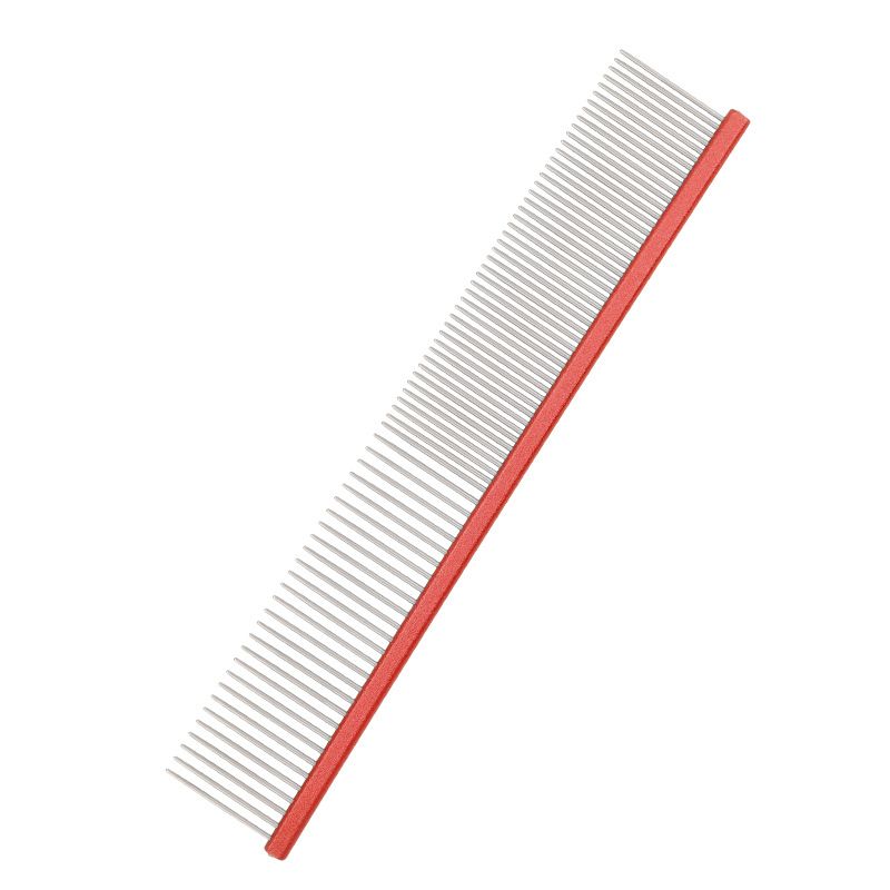Peigne De Toilettage En Aluminium Pour Animaux De Compagnie,Brosse À Cheveux,Toilettage,Soins Des Cheveux,Chat,Chien,Chiot - Type Red-M6100 16cm