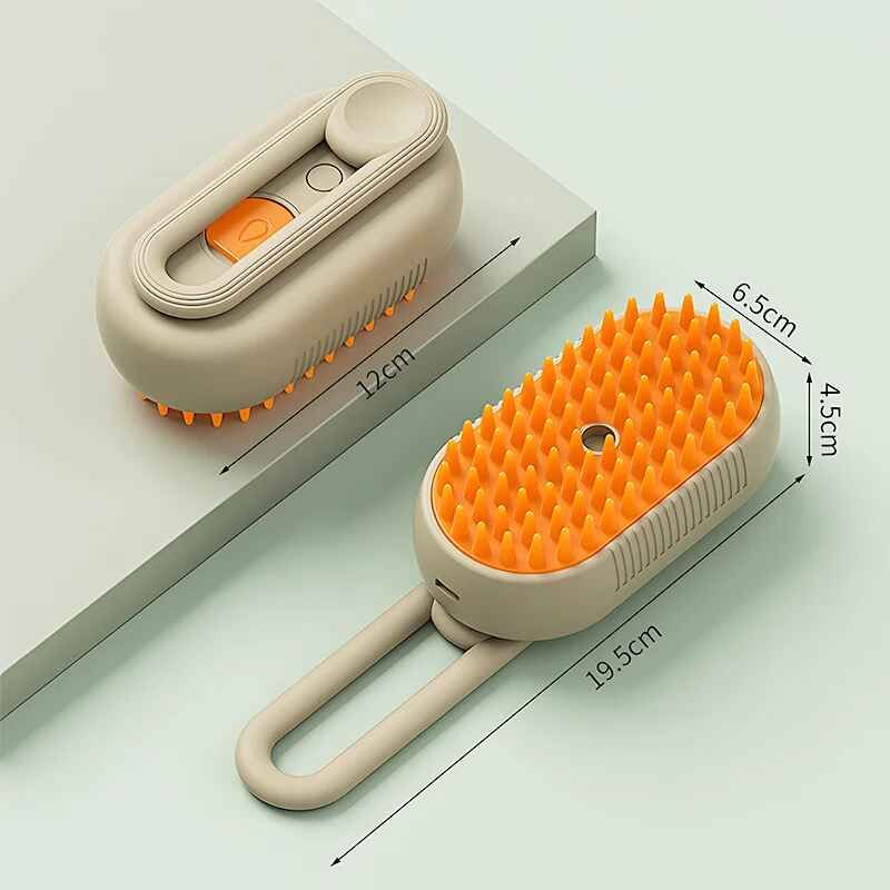 Brosse À Vapeur Électrique Pour Animaux De Compagnie,Vaporisateur À Vapeur,Peigne De Massage,Épilation,Fournitures De Toilettage,Accessoires Pour Animaux De Compagnie,Livres Pour - Type Khaki-2pcs #A