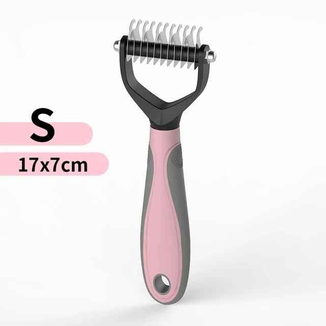 Peigne D'épilation Pour Animaux De Compagnie,Brosse De Toilettage Pour Chien Et Chat,Outils De Perte De Poils De Chiot,Tondeuse De Fourrure,Démêlage - Type Pink S