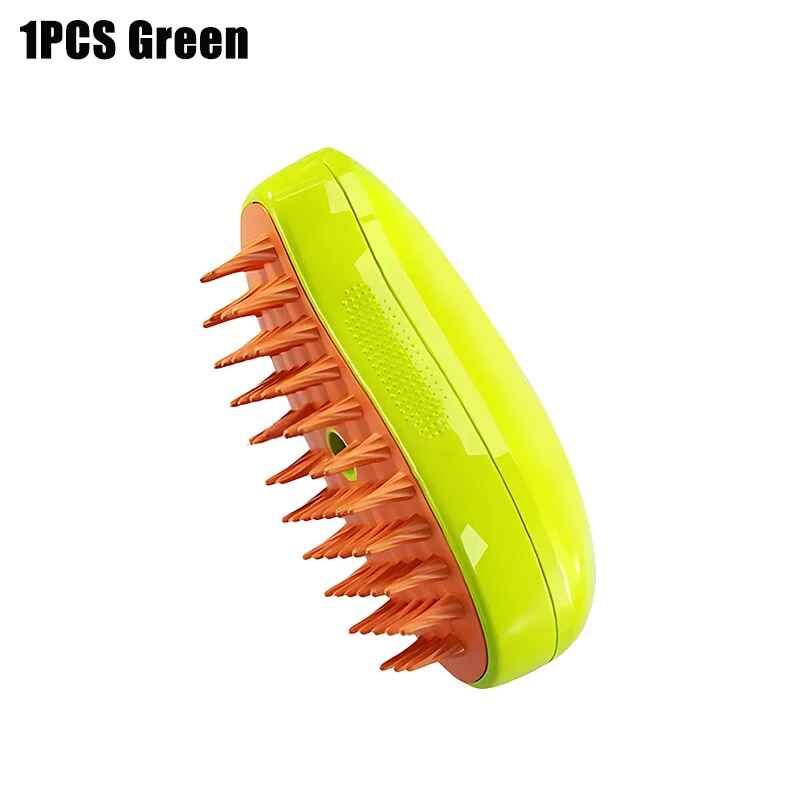 Brosse À Vapeur Électrique Pour Animaux De Compagnie,Vaporisateur À Vapeur,Peigne De Massage,Épilation,Fournitures De Toilettage,Accessoires Pour Animaux De Compagnie,Livres Pour - Type Green-1pcs #B