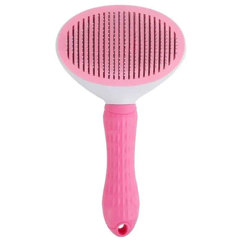 Peigne Autonettoyant Pour Animaux De Compagnie,Brosse D'épilation,Accents De Chat Et De Chien,Outil De Beauté,Accessoires Chauds - Type Pink