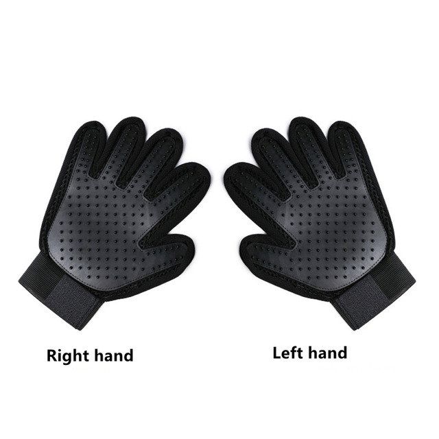 Brosse De Bain En Caoutchouc Pour Animaux De Compagnie,Jouets Pour Chiens,Protection De L'environnement,Gant En Silicone Pour Massage Des Animaux De Compagnie Pour Chiens Et - Type Black-Right Hand