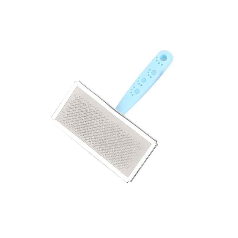 Peigne D'épilation En Acier Inoxydable Pour Animaux De Compagnie,Peigne De Toilettage À N?ud,Accessoires Pour Chiots Et Chiens,Brosse Pour Chien,Fournitures Pour Animaux De Compagnie, - Type Bleu-M