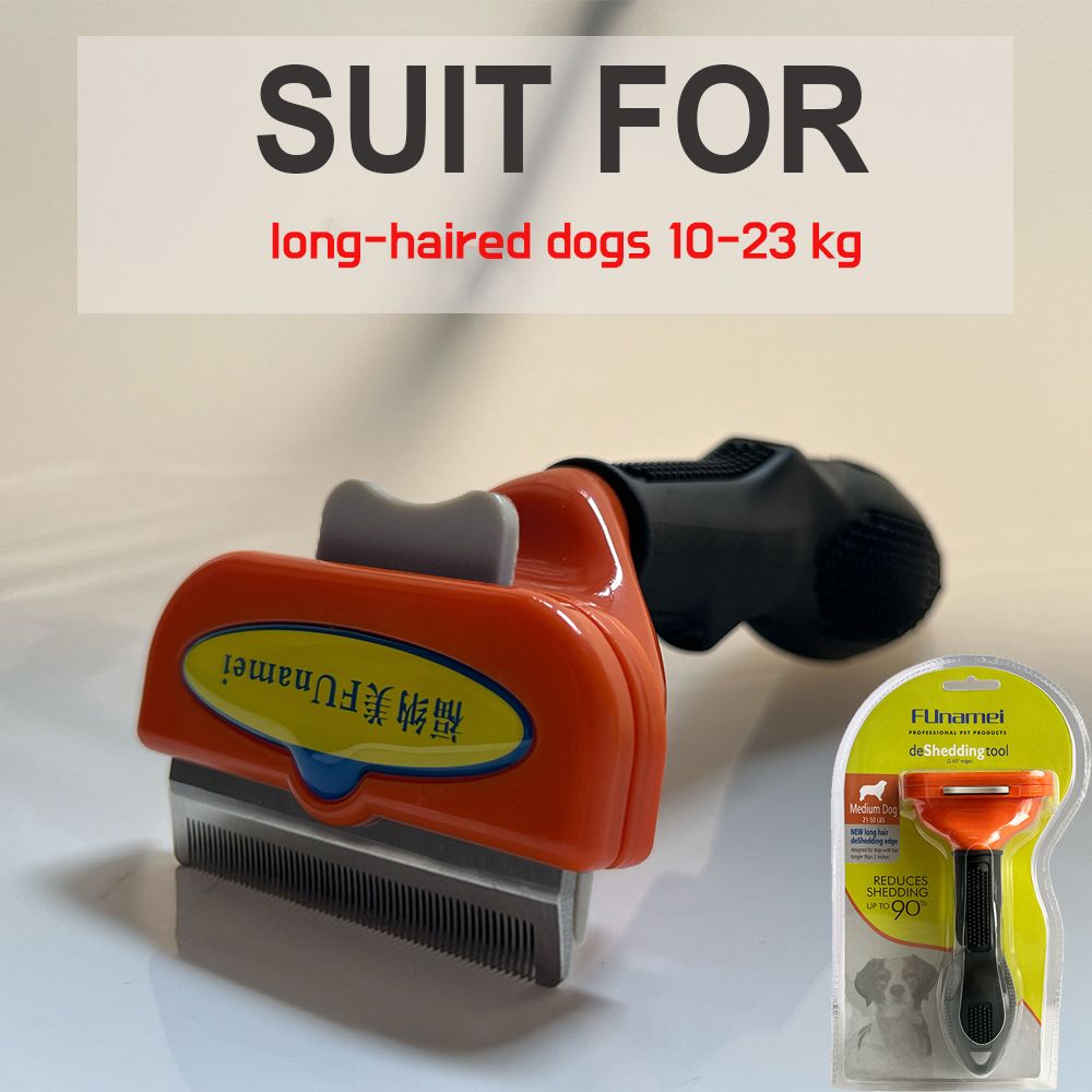 Brosse D'épilation Pour Animaux De Compagnie,Peigne De Toilettage Pour Chiens Et Chats,Accessoires De Massage Pour Chiens - Type (M)Long Hair Dogs