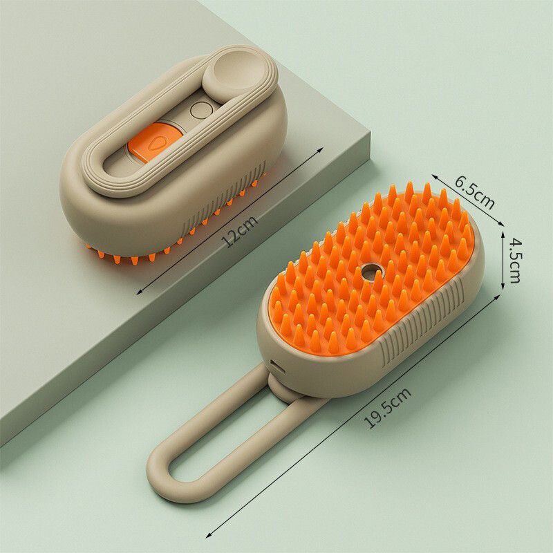 Brosse À Vapeur Électrique Pour Chien Et Chat,3 En 1,Pour Énergie,Toilettage Pour Animaux De Compagnie,Remodelé,Led Plus Riche - Type Coffee Color