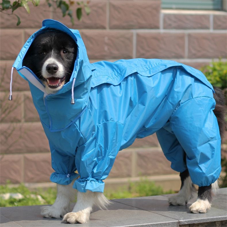 Imperméable Imperméable Pour Animaux De Compagnie,Vêtements De Pluie Imperméables,Combinaison Pour Grands,Moyens Et Petits Chiens,Golden Retriever,Vêtements D'extérie - Type [Color4]-18(56x40x44cm)