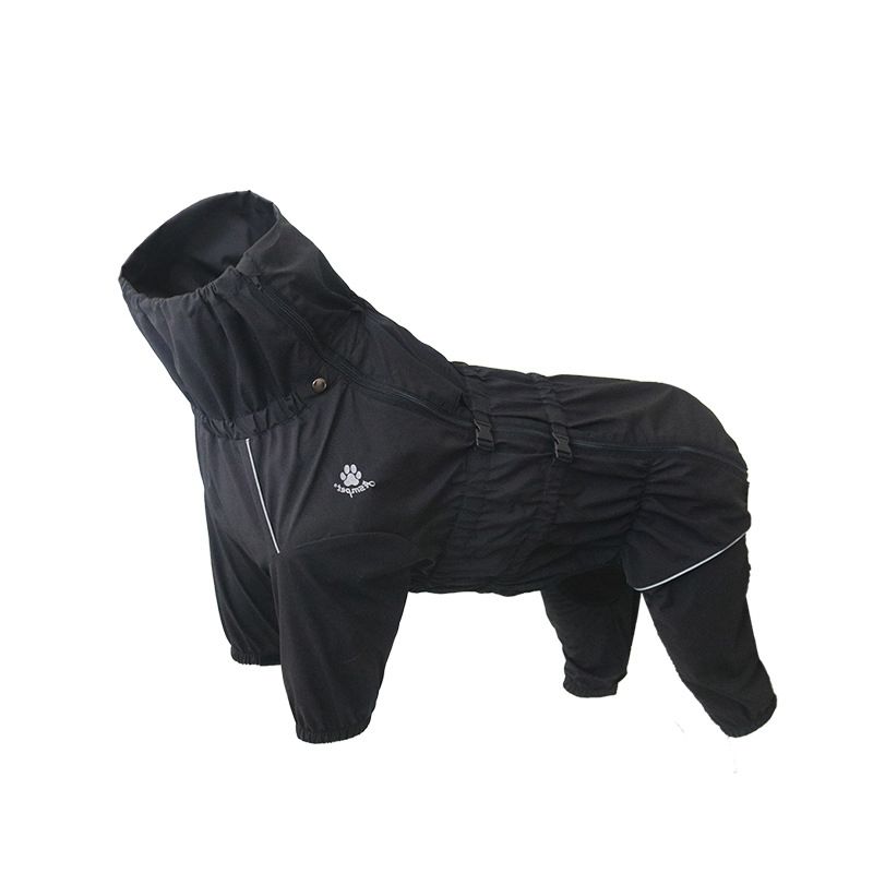 Veste D'extérieur Imperméable Pour Animaux De Compagnie,Manteau Pour Chien De Compagnie,Vêtements Chauds D'hiver Pour Animaux De Compagnie,Grande Combinaison,Imperméable Casting Pou - Type Black-Xl