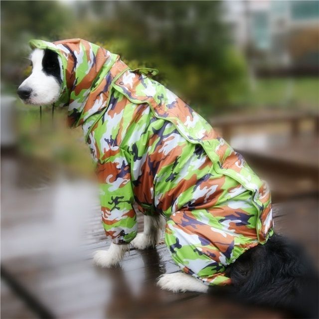 Imperméable Imperméable Pour Chiens,Cape De Pluie À Pois,Veste À Capuche Pour Chiens Moyens Et Grands,Poncho Pour Animaux De Compagnie,Manteau De Pluie Chubasquero Para Perrors - Type E-12
