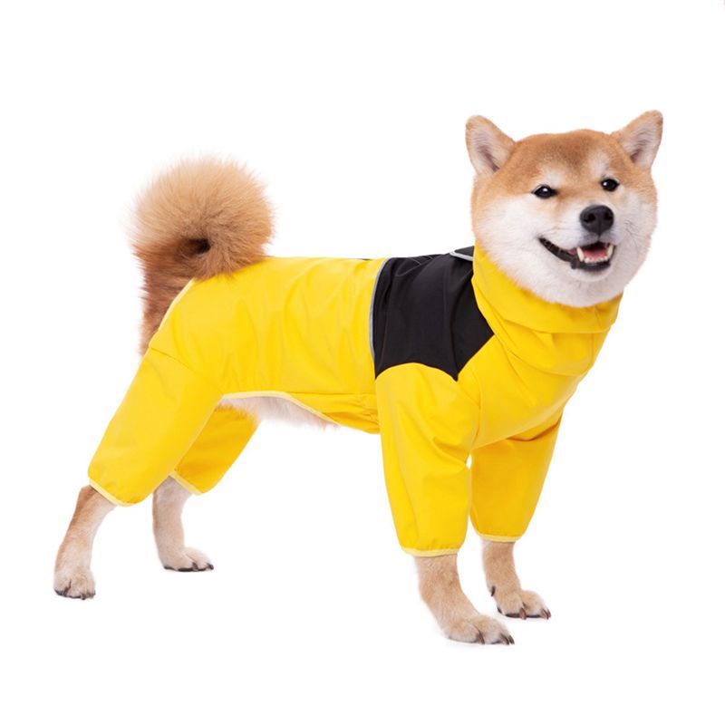 Veste Imperméable Pour Grands Chiens,Vêtements Imperméables Pour Petits Chiens Labrador Dobsuffolk,Accessoires Pour Animaux De Compagnie - Type Yellow-6xl