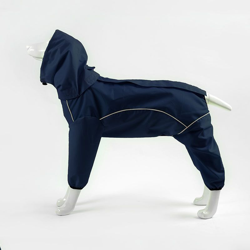 Imperméable Imperméable Pour Grand Chien,Combinaison Pour Gros Chien,Corgi,Samoyed,Border Collie,Husky,Labrador,Golden Retriever,Vêtements - Type Bleu Marine-3xl