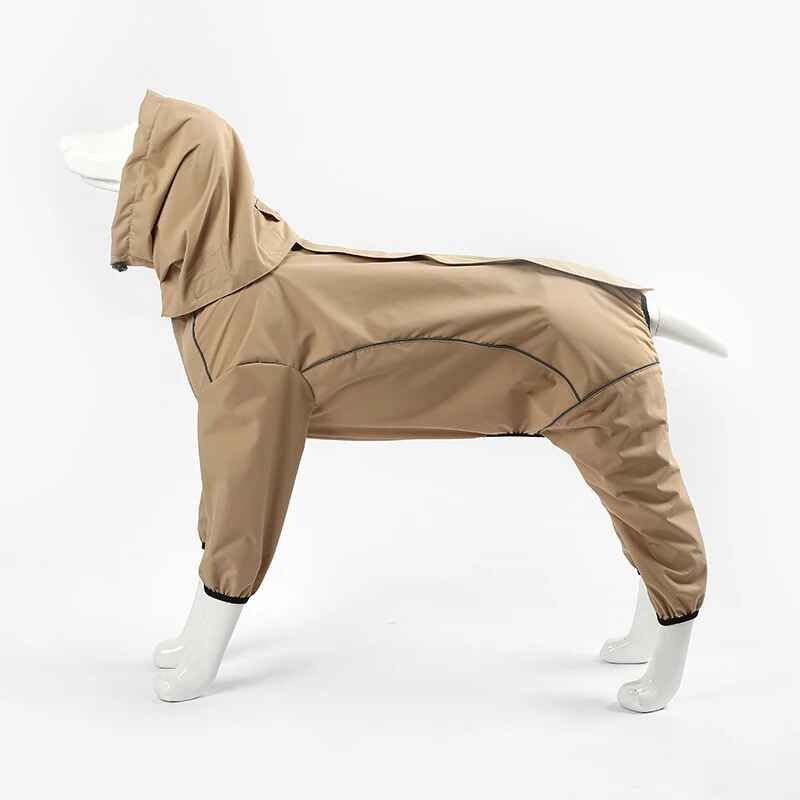 Imperméable Imperméable Pour Grand Chien,Combinaison Pour Gros Chien,Corgi,Samoyed,Border Collie,Husky,Labrador,Golden Retriever,Vêtements - Type Khaki-M