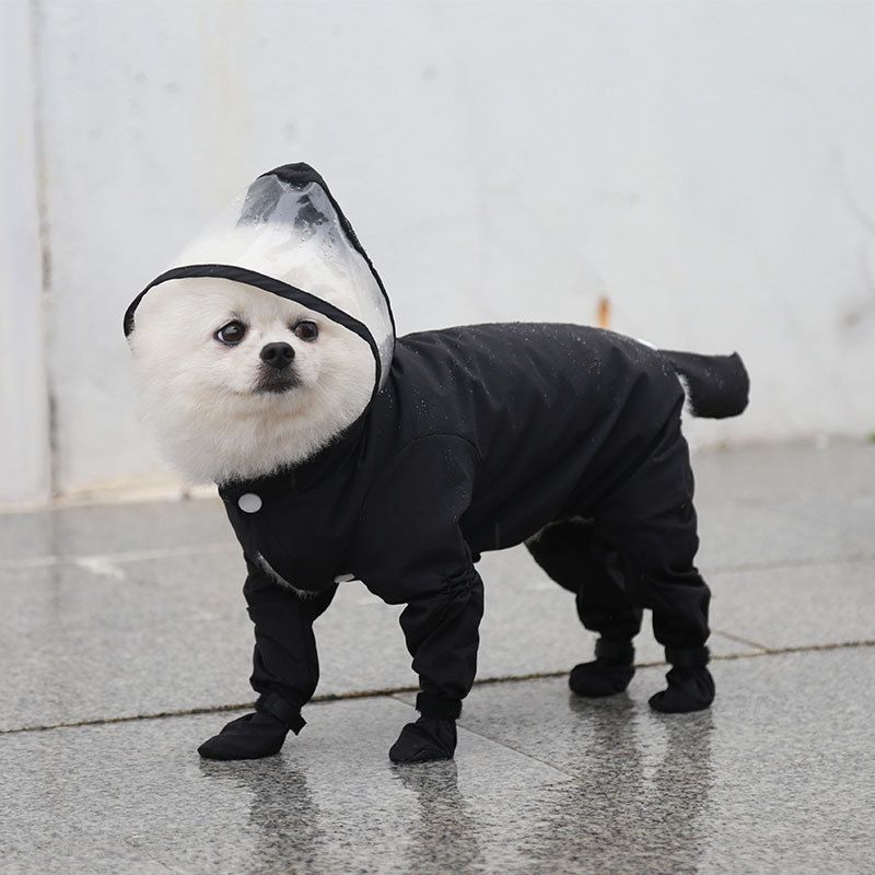 Imperméable Pour Petit Chien,Combinaison Imperméable,Salopette,Veste Pour Yorkshire,Chiot - Type Black-Xl #C