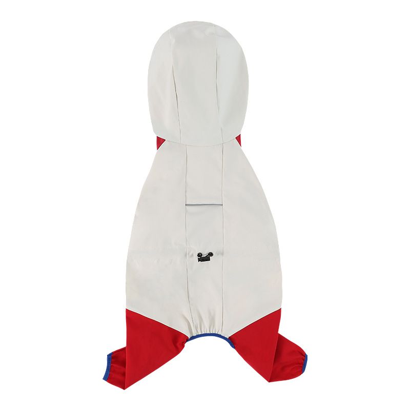 Imperméable Portable Pour Chien À Quatre Pattes Avec Chapeau Imperméable,Vêtements Pour Animaux De Compagnie,Temps De Pluie,Sortie,Petit Chien,Ours En Peluche,Grand Chien - Type White-M