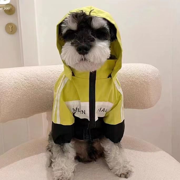 Manteau De Poinçonnage Imperméable Pour Chien De Compagnie,Veste Pour Chien Teddy,Schnauzer Bichon,Vêtements Hipster Pour Petit Chien,Mode - Type Green-M