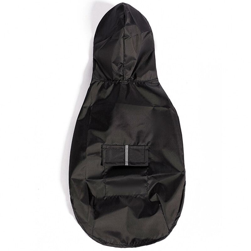 Imperméable Imperméable Pour Chien,Veste À Capuche Imperméable,Poncho De Pluie,Vêtements De Pluie Pour Animaux De Compagnie Avec Rayure De Coulée,Accessoires D'extérieur Pour Chiens - Type Black-L #D