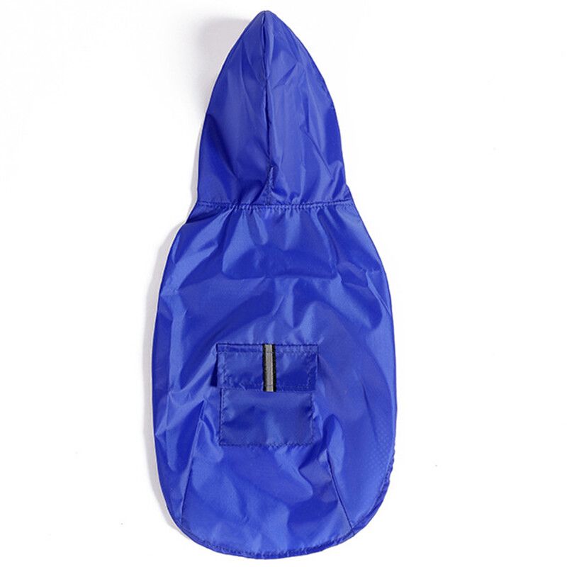 Imperméable Imperméable Pour Chien,Veste À Capuche Imperméable,Poncho De Pluie,Vêtements De Pluie Pour Animaux De Compagnie Avec Rayure De Coulée,Accessoires D'extérieur Pour Chiens - Type Blue-Xxl #B