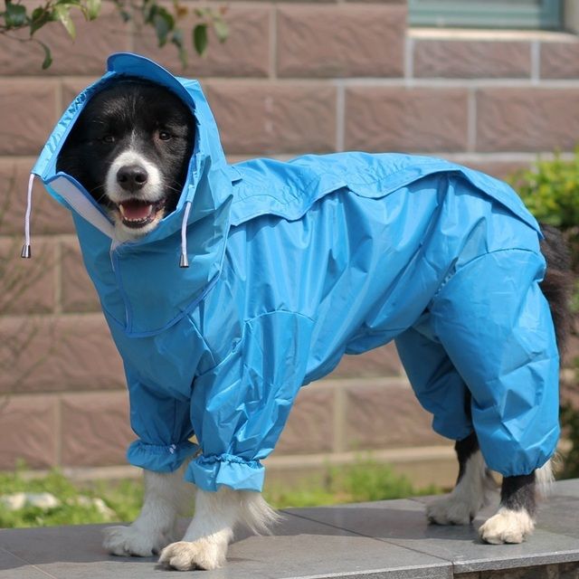 Poncho Imperméable À Quatre Coins Pour Animaux De Compagnie,Veste À Capuche Imperméable,Vêtements Pour Grands Chiens,Chiot Moyen - Type F-16