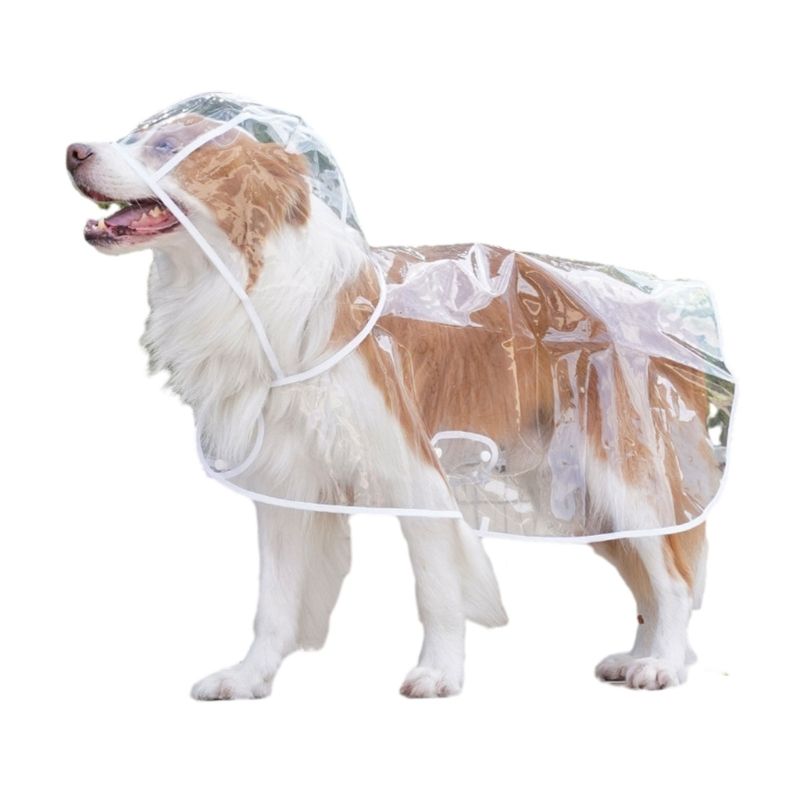 Vêtements Pour Animaux Compagnie,Imperméables À Capuche,Couleur Vive,Garniture Pour Chiens,Vestes D'extérieur Pour Chiens - Type S #C
