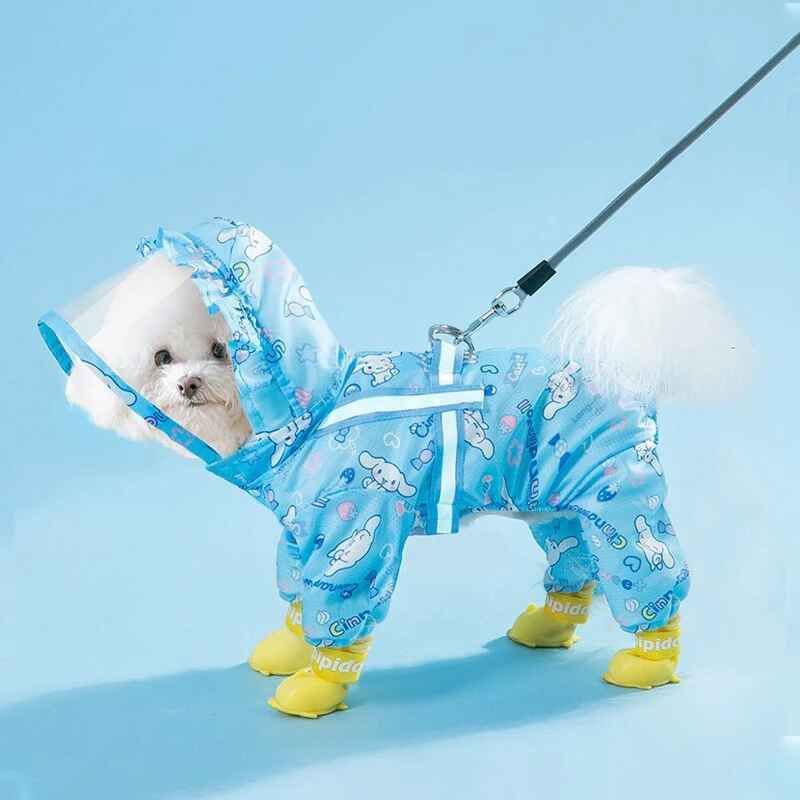 Imperméable Pour Chien De Compagnie,Manteau De Pluie Imperméable,Vêtements D'extérieur Pour Petits Et Moyens Chiens,Teddy,Bichon,Fn,Anian - Type Blue Dog-Xxl