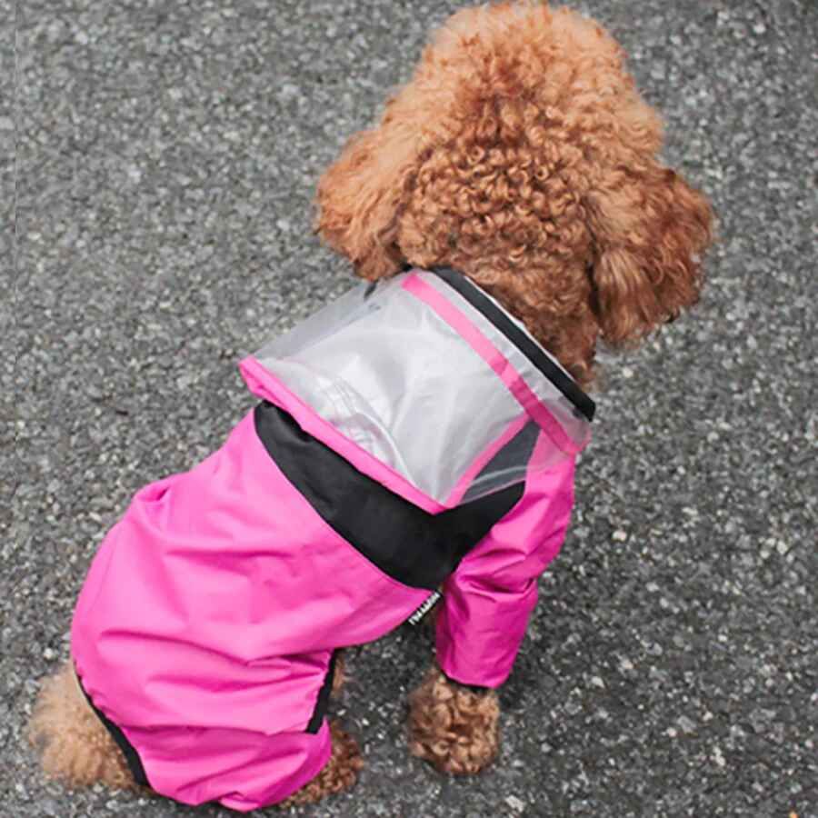 The Dog Face-Combinaison Imperméable Pour Animaux De Compagnie,Vêtements Pour Animaux De Compagnie,Veste Pour Chien,Vêtements De Degré D'eau Pour Chiens,Manteau Pour Animaux De Compag - Type Pink-L