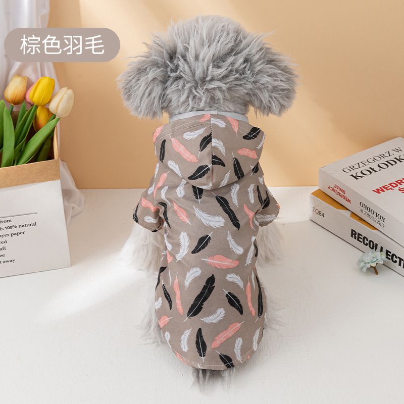 Imperméable À Manches Courtes Pour Animaux De Compagnie,Vêtements Imperméables Pour Chiens,Manteau D'extérieur Pour Chiots,Bichon Schnauzer Gallois,Mode Estivale - Type L #F