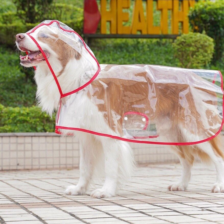 Imperméable Transparent Pour Animaux De Compagnie,Veste De Pluie,Pvc Souple,Manteau Imperméable Pour Chien,Moyen Chiot,Poncho De Pluie Pour Chien,Marche En Plein Air,Vêtements Pou - Type Rose-3-5kg