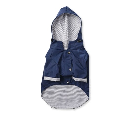 Imperméable Imperméable Pour Grands Chiens,Veste Coupe-Vent Pour Animaux De Compagnie,Manteau De Bouledogue Français Labrador,Vêtements Chauds Pour Toutes Les Étudiés,Hiver - Type Bleu-M